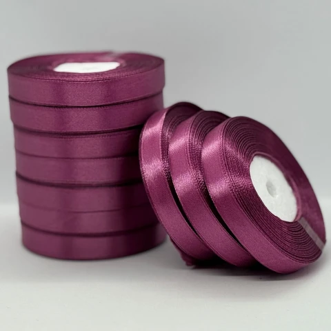 Атласная лента 1.2 см (33 м.), 171 сливовий