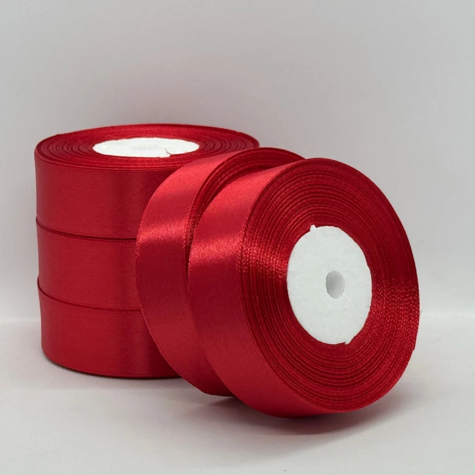 Атласная лента 2,5 см (33 м.), 133 кардинальский