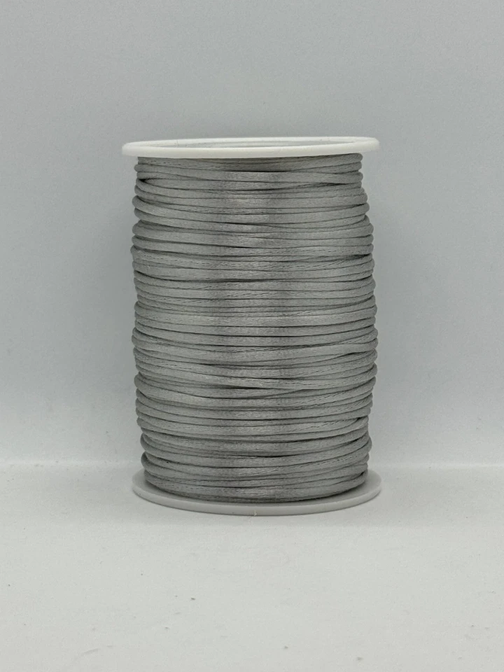 Шнур атласный корсетный 2.3 мм (100 ярдов/91,44 м.), 74 сірий