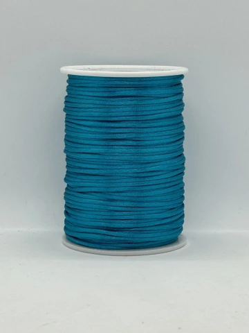 Шнур атласный корсетный 2.3 мм (100 ярдов/91,44 м.), 46 бірюза