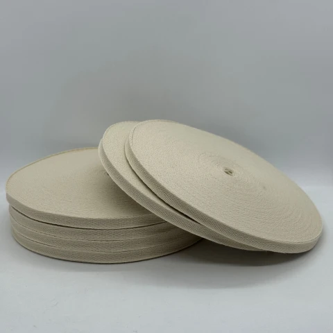 Кіперна стрічка 1 см (40м.), 2363 молочний+бежевий