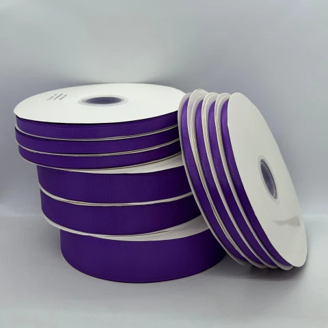 Стрічка репс 1 см (100 ярд/ 91 м.), 1046 баклажан