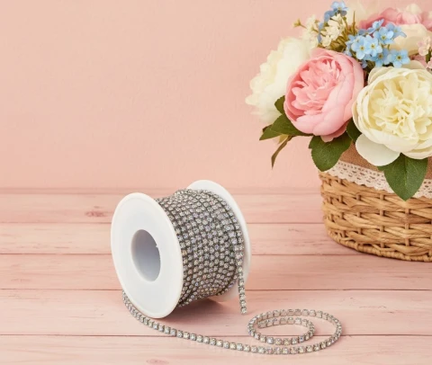 Цепі камні ss 8 2.5 мм (10 ярдів), срібло АВ