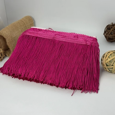 Бахрома танцевальная лапша «Сердце танца» 15 см (9 метров), 144 малиновий