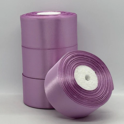 Атласная лента 5 см (33 м.), 69 бузково - рожевий