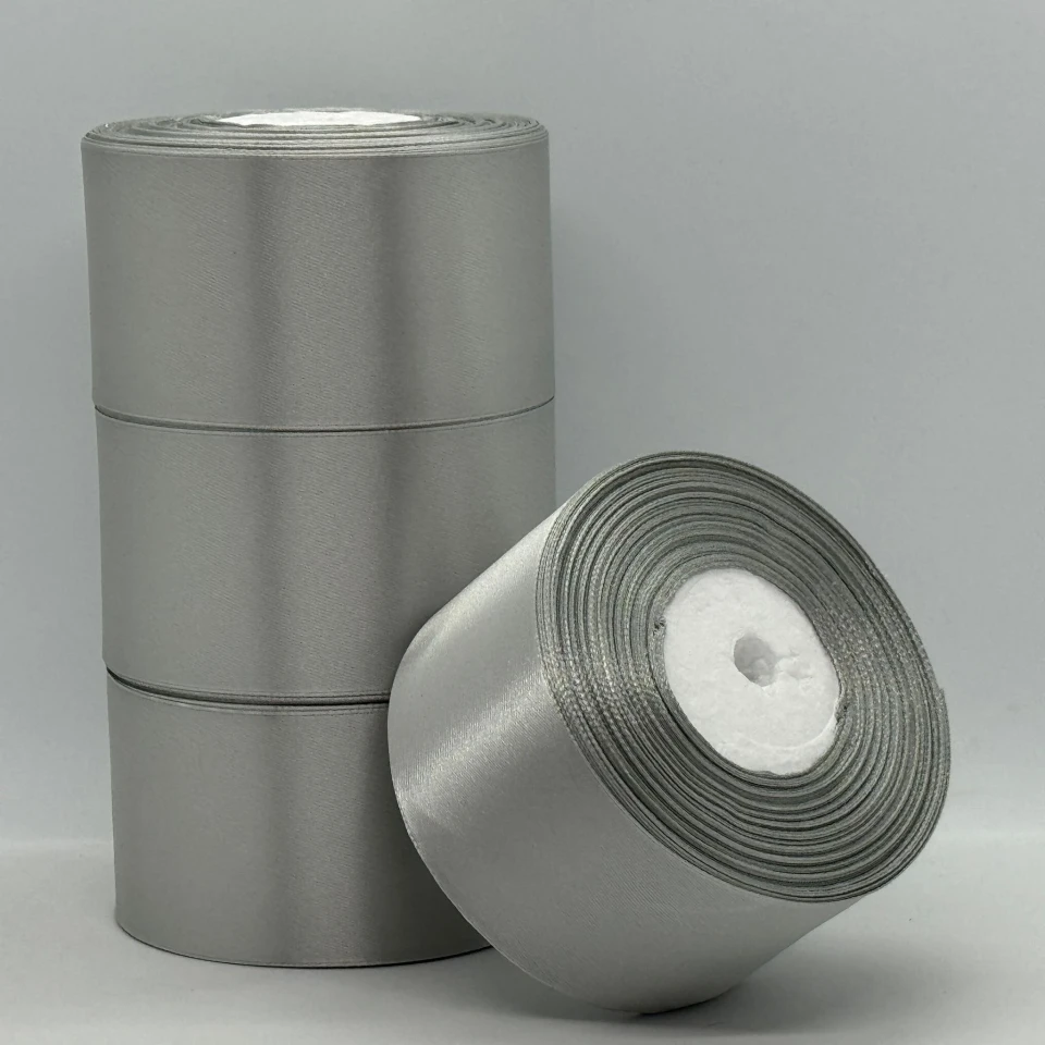 Атласная лента 5 см (33 м.), 179 сірий