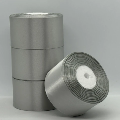 Атласная лента 5 см (33 м.), 179 сірий