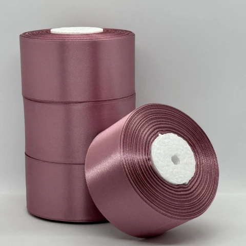 Атласная лента 5 см (33 м.), 91 пудровий