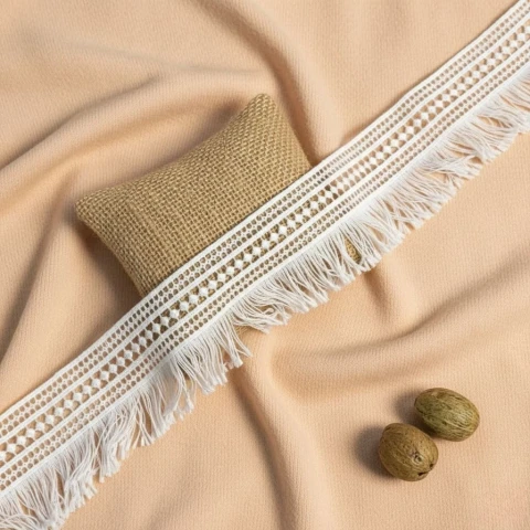 Кружево полиэстер "Жемчужная аура" 7 см (1 м.), молочний