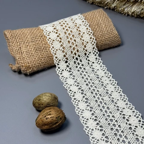 Макраме кружева "Вдохновение" 7 см.(1 м.), бежевий