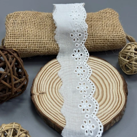 Кружевная тесьма 7060 (1 м.), Білий