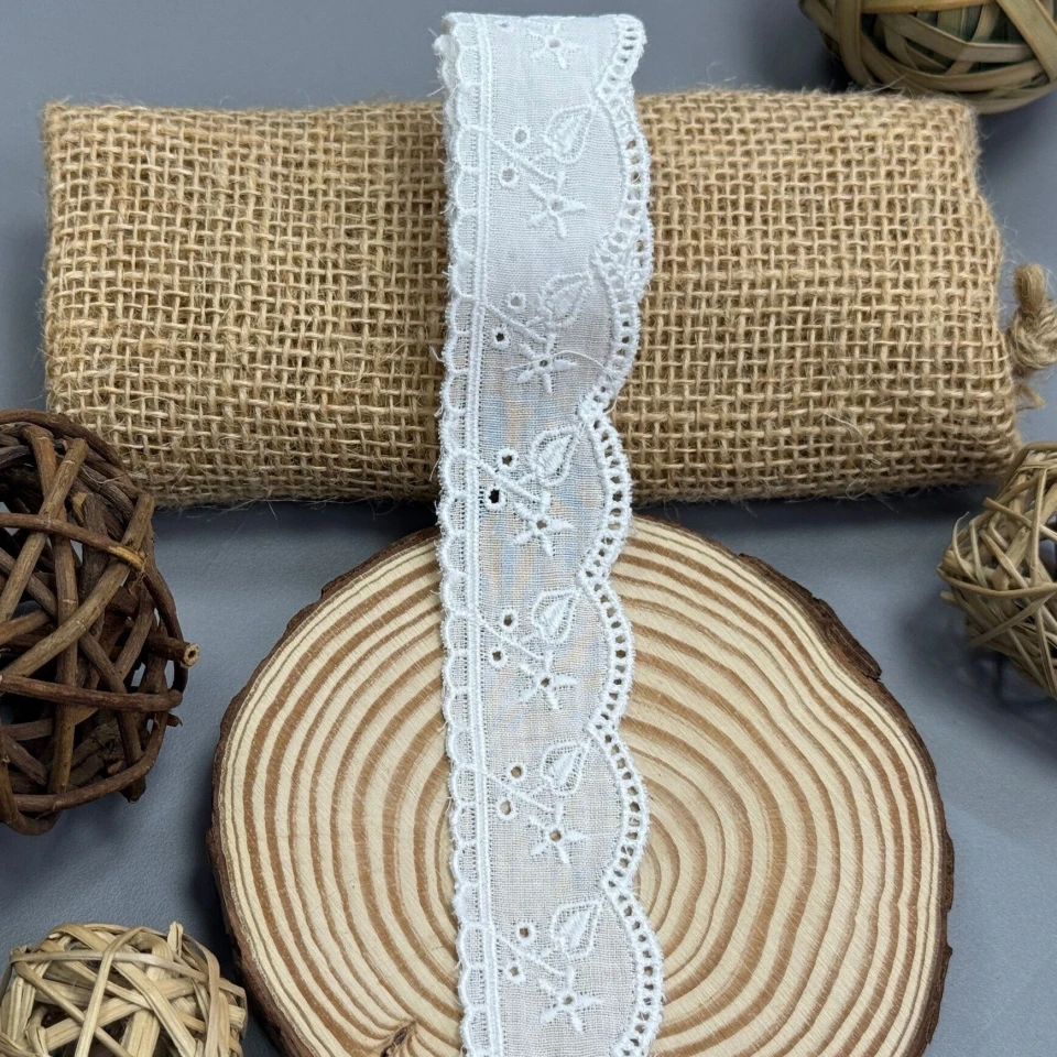 Кружево тесьма "Легкий шаг" 3 см (1 м.), білий