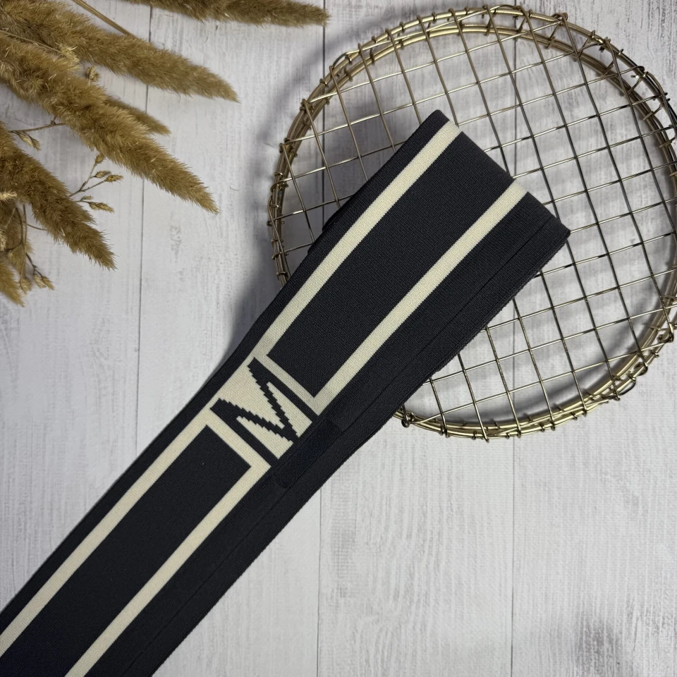 Трикотажный пояс довяз Мода (8.5см*90 см), темний синій