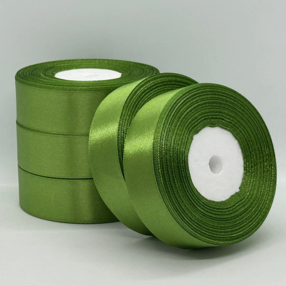 Атласная лента 2,5 см (33 м.), 63 цитрусовий