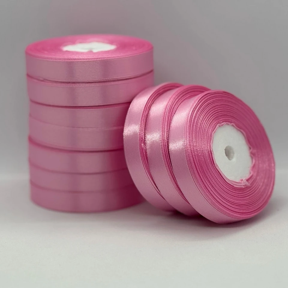 Атласная лента 1.2 см (33 м.), 94 рожева пудра
