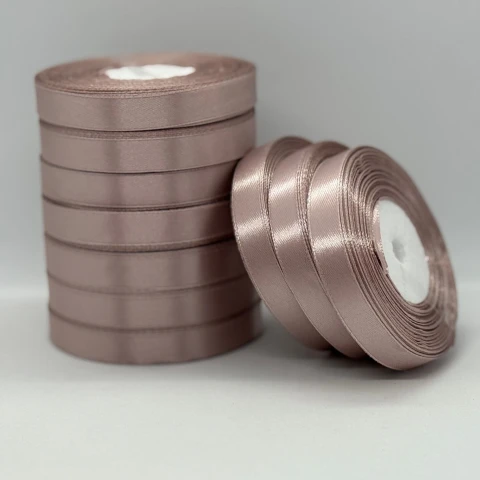 Атласная лента 1.2 см (33 м.), 92 кава з молоком