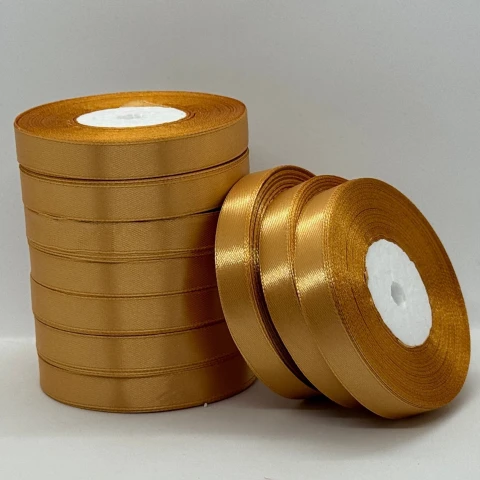 Атласная лента 1.2 см (33 м.), 114 світлий пісок