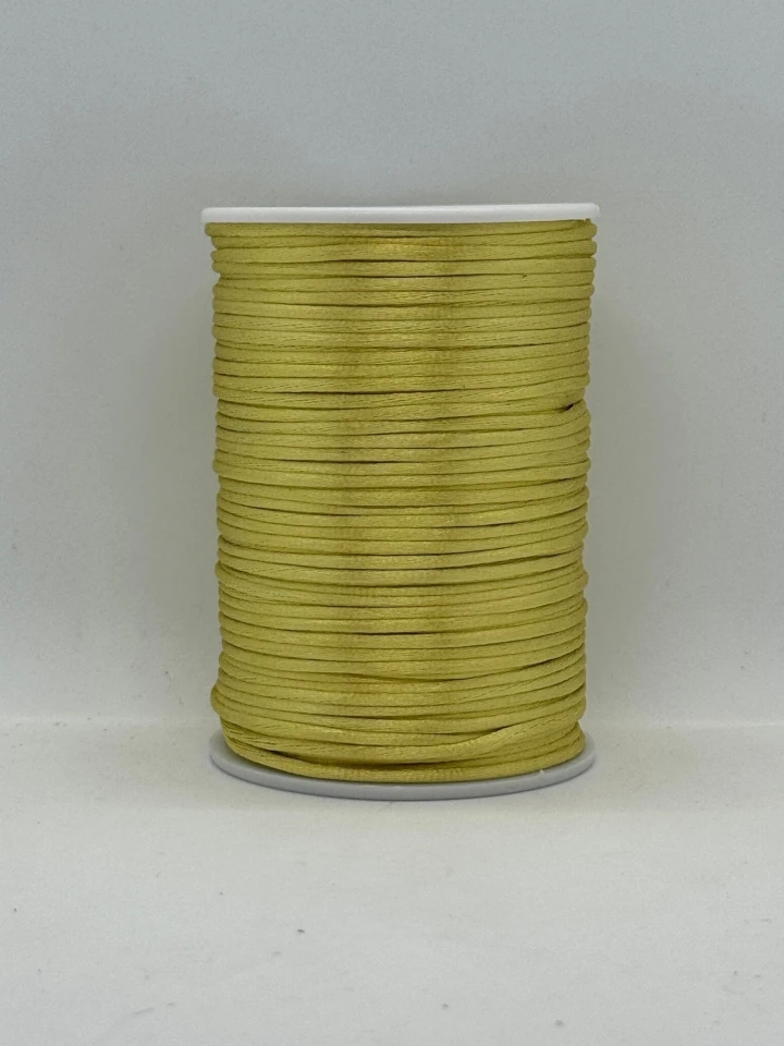 Шнур атласный корсетный 2.3 мм (100 ярдов/91,44 м.), 75 золотий