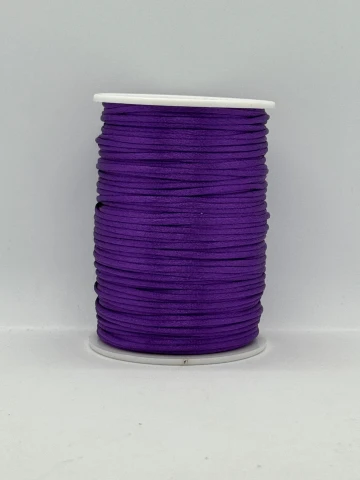 Шнур атласный корсетный 2.3 мм (100 ярдов/91,44 м.), 70 фіолетова ніч