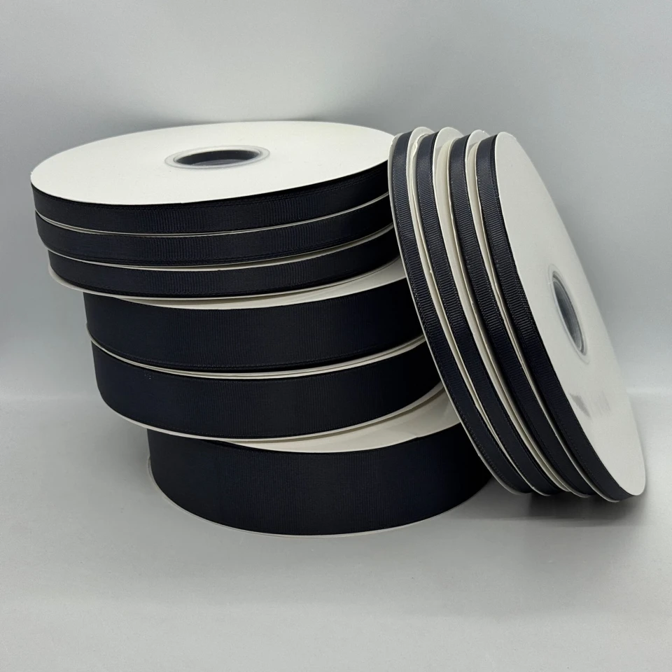 Лента репс 2,5 см (100 ярдов/91 м.), 1242 темно сірий