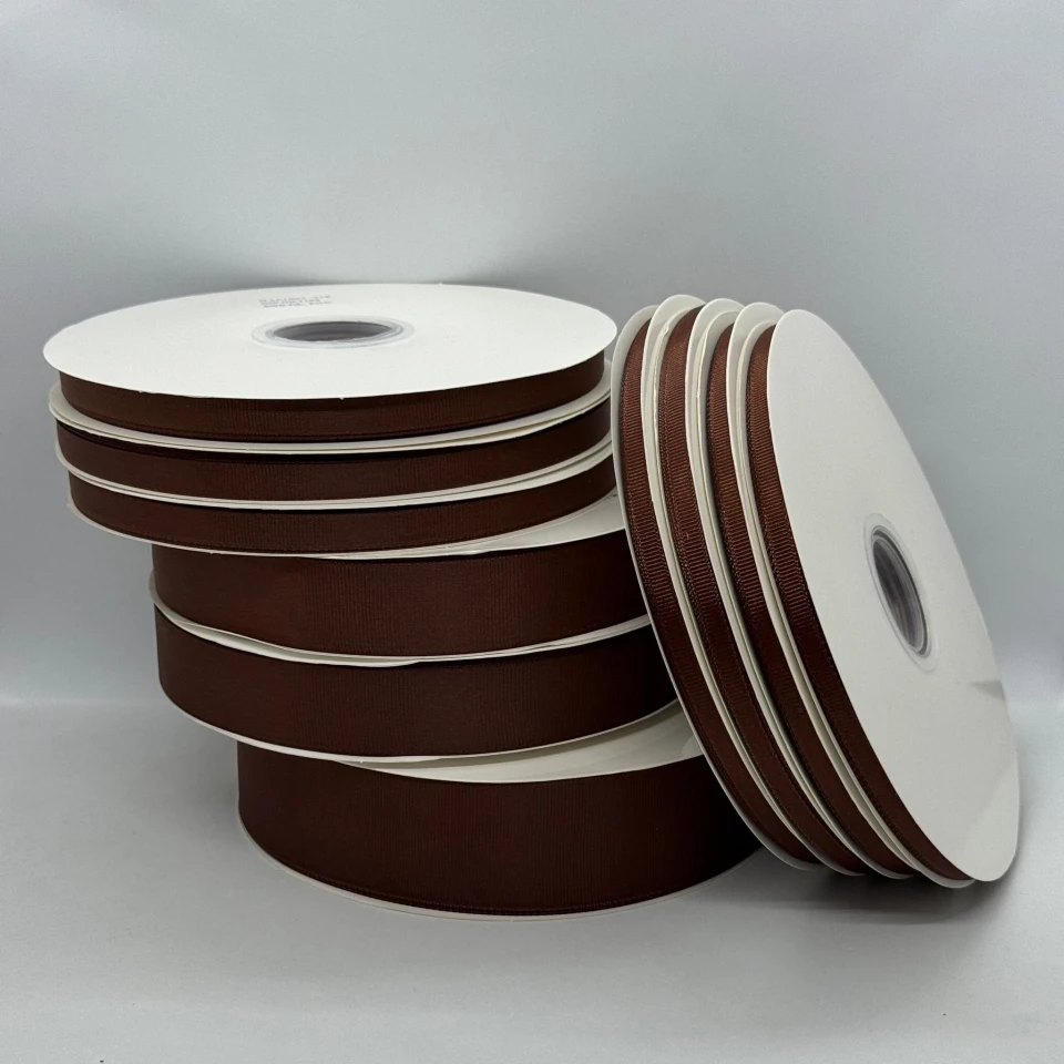 Лента репс 2,5 см (100 ярдов/91 м.), 1185 шоколад