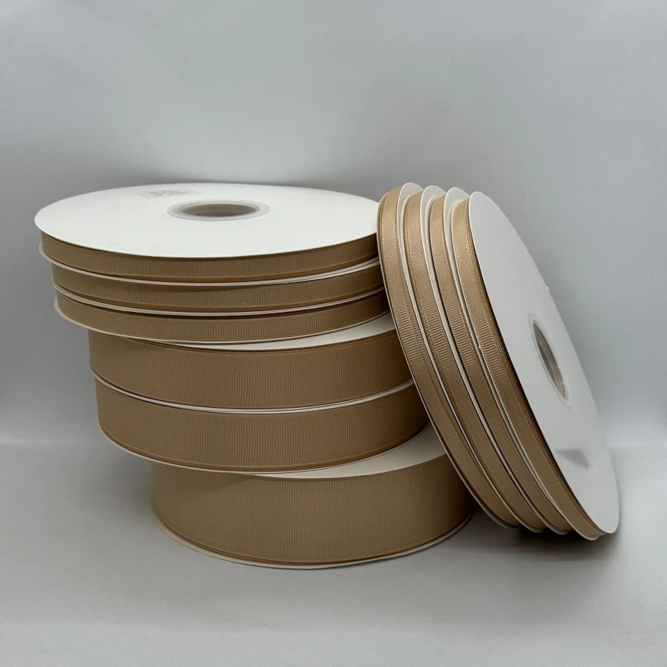 Стрічка репс 3,8 см (100 ярдів/91 м.), 1202 кава з молоком