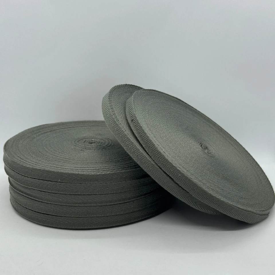 Кіперна стрічка 1 см (40м.), 2192 темний сірий