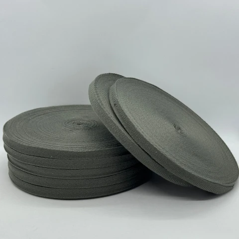 Кіперна стрічка 1 см (40м.), 2192 темний сірий