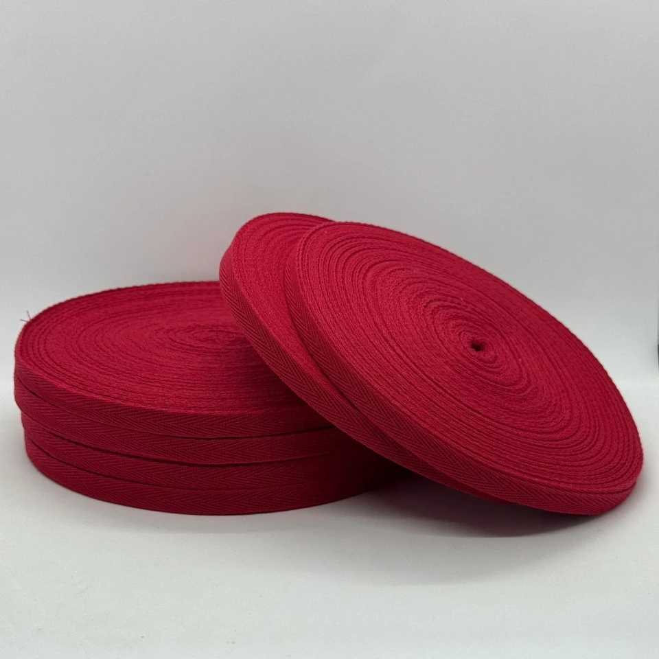 Кіперна стрічка 1 см (40м.), 2213 темний червоний