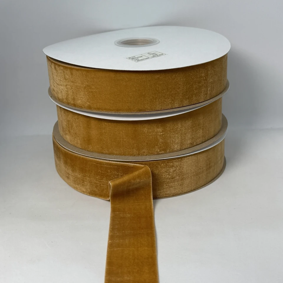 Бархатная лента 3.8 см (25 ярдов/22,75 м.), 85 бурбон