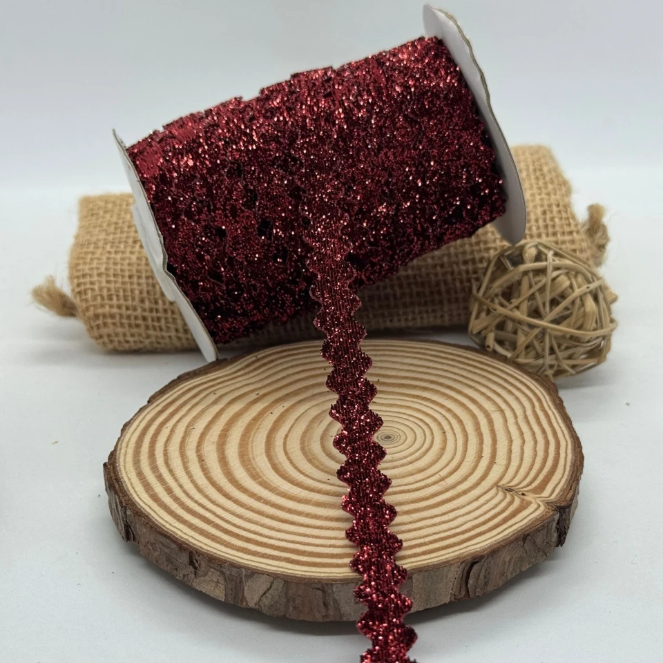 В’юнчик оксамитовий люрекс (25 ярдів/22,75 м.), 10 бордовий