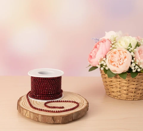 Цепі камні ss 10 2.8 мм (10 ярдів/9,14 м.), бордо