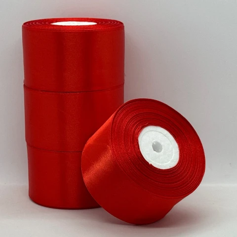 Атласная лента 5 см (33 м.), 26 бордовий