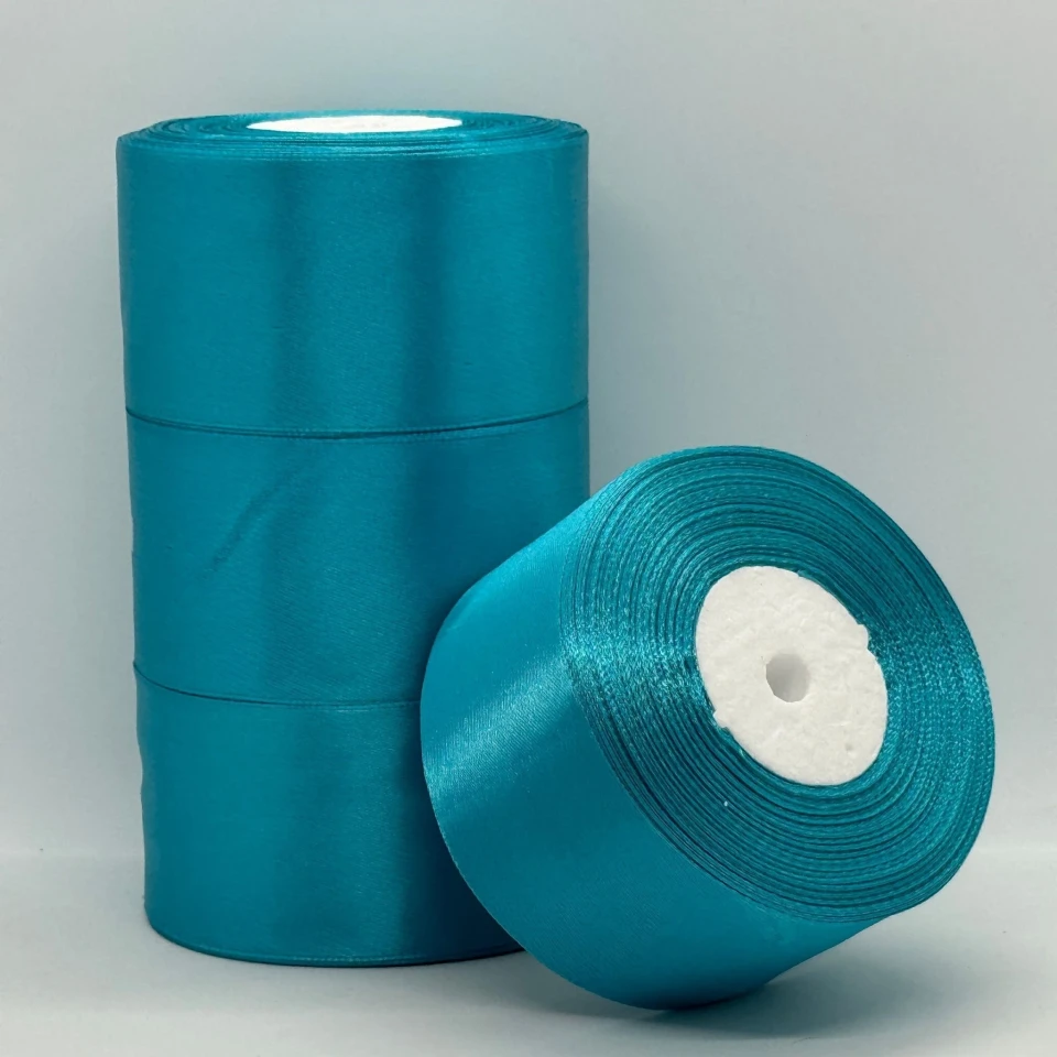 Атласная лента 5 см (33 м.), 47 бірюза