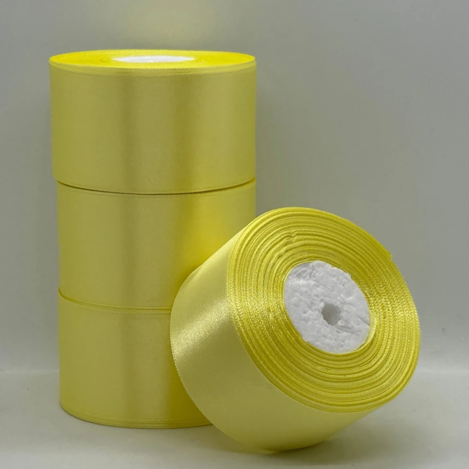 Атласна стрічка 5 см (33 м.), 80 салатовий