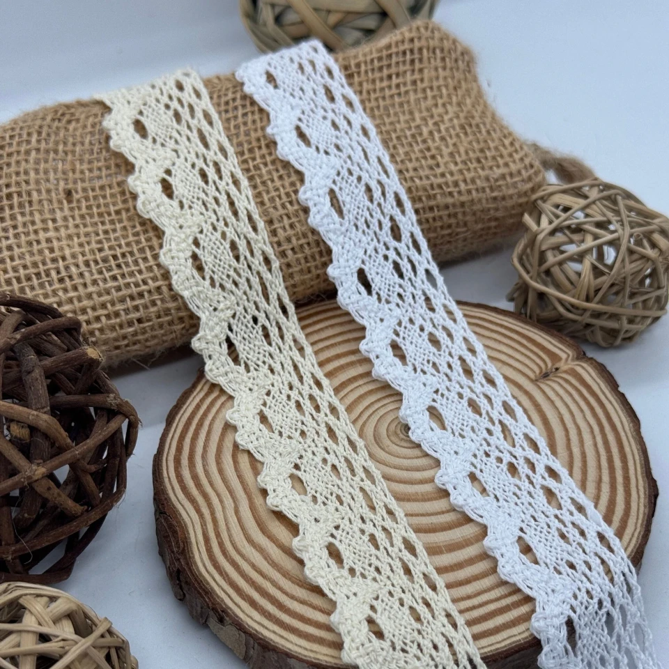 Кружево макраме "Молочное облако" 3 см. (1 м.), білий