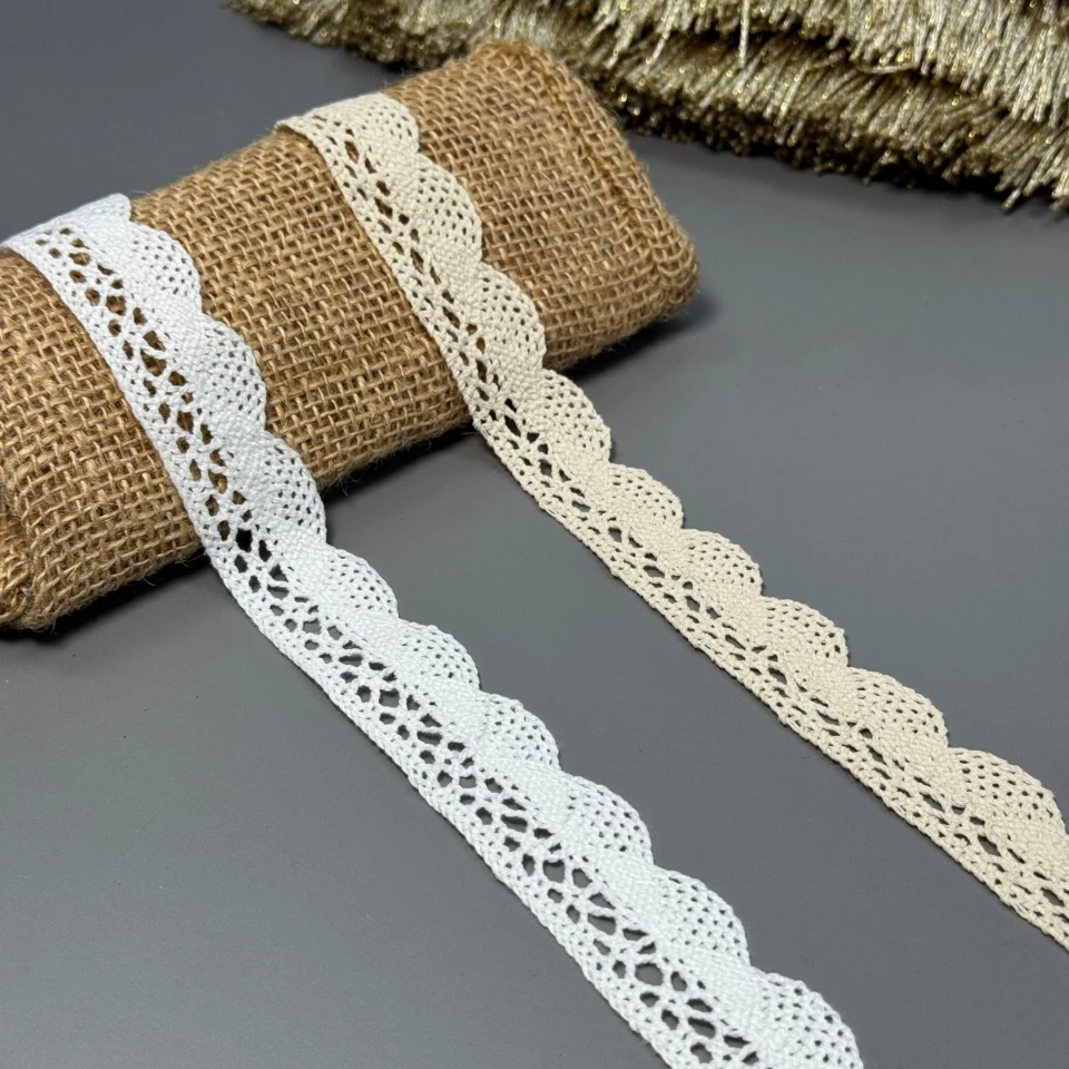 Мереживо макраме "Білий серпанок" 2 см.(1 м.), молочний
