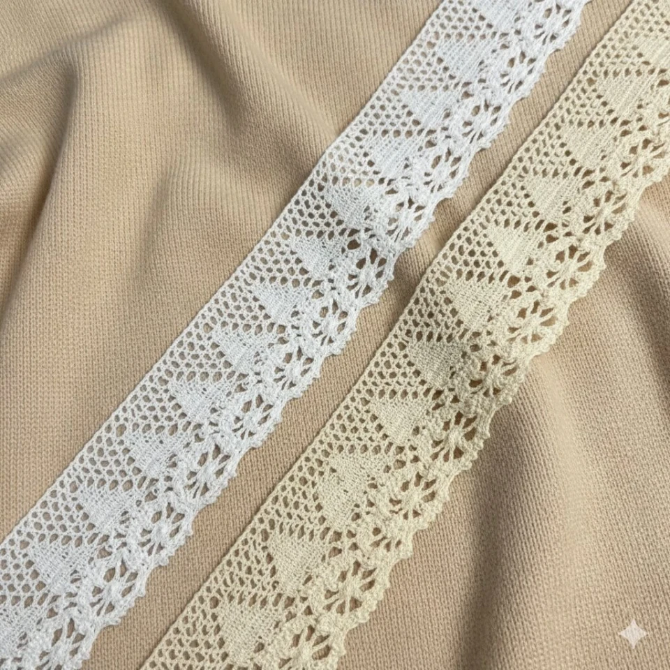 Мереживо макраме "Легкий серпанок" 6 см.(1 м.), бежевий