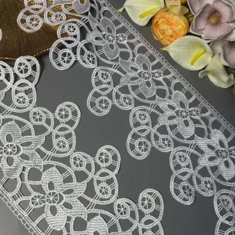 Кружево полиэстер BB"Тренд вдохновения" 15 см.(1 м.), білий