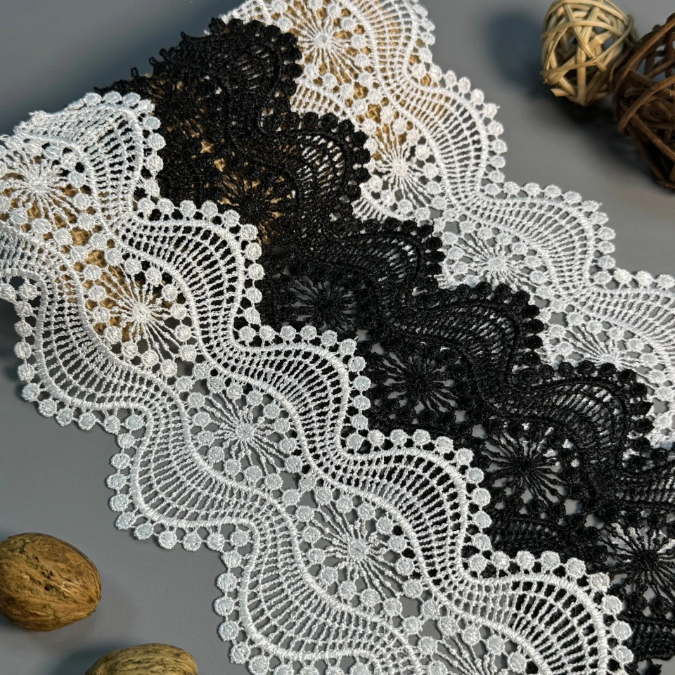 Кружево полиэстер 182 10 см.(1 м.), молочний