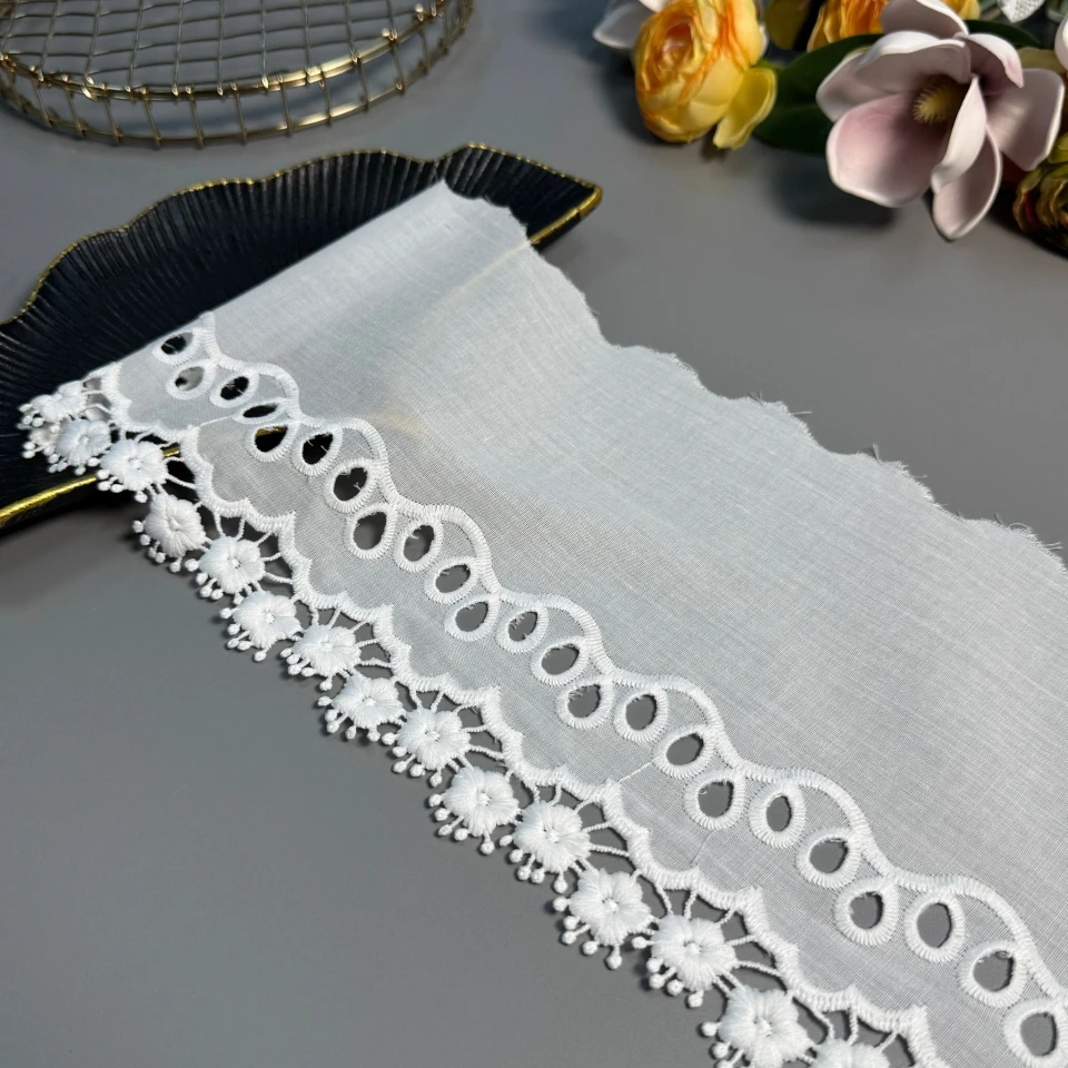 3D Кружево прошва Мечта Ники 15см (1 метр), натуральний