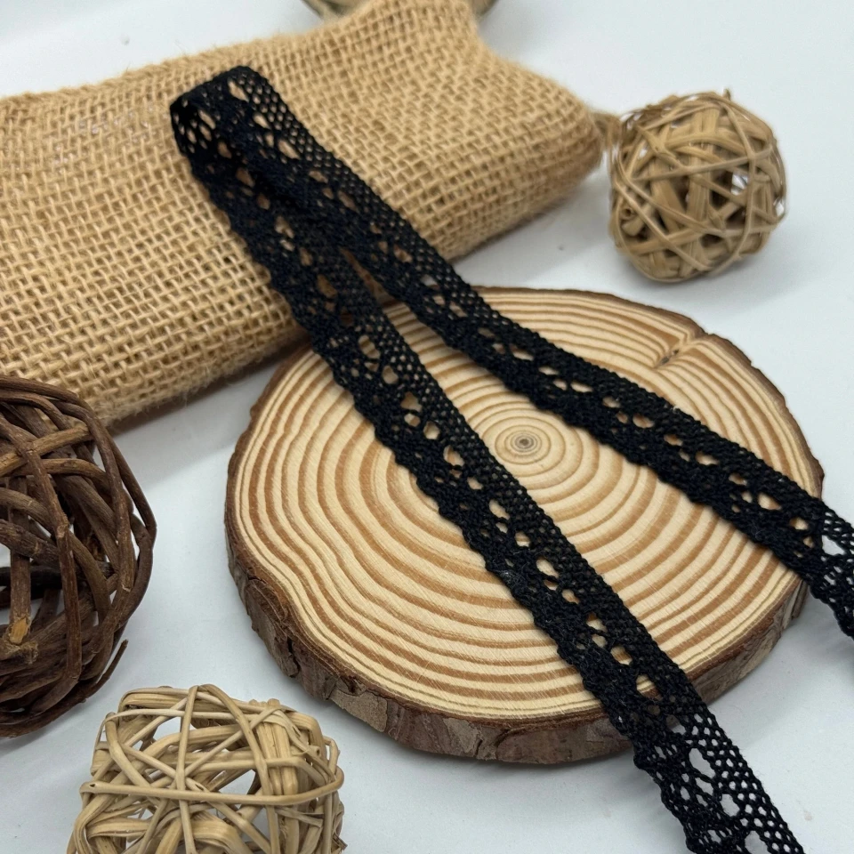 Мереживо макраме "Ніжна прохолода" 2 см.(1 м.), чорний