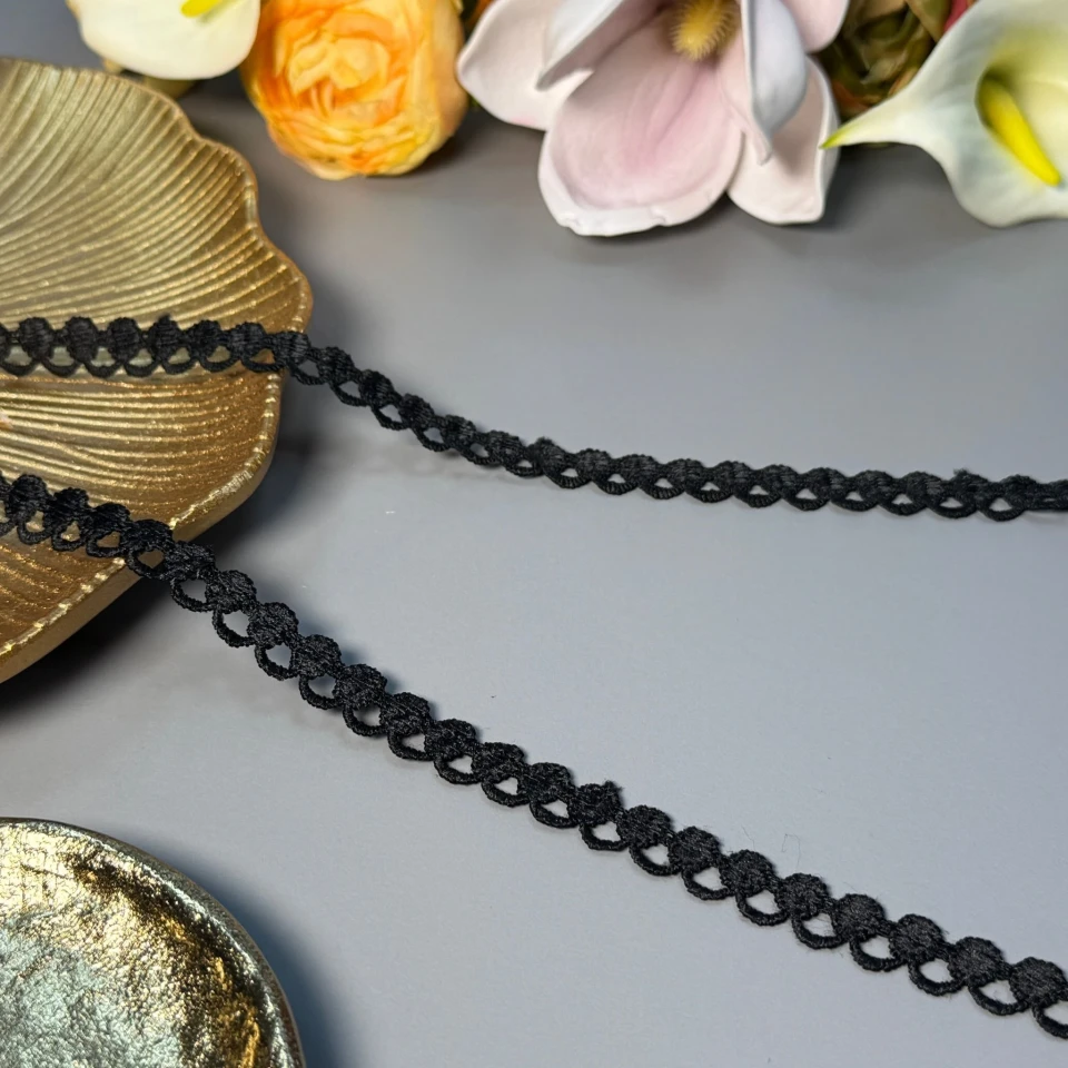 Кружева полиэстер ВВ"Светлая гармония" (1 м.), чорний