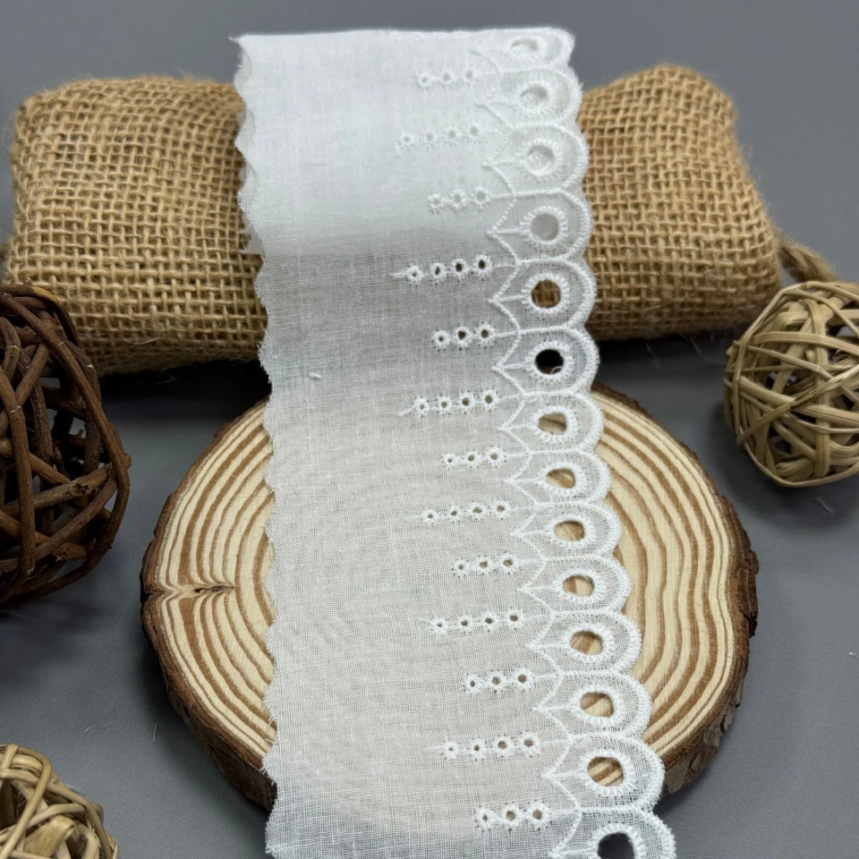 Кружево прошва "Нежность мечты" 7 см (1 м.), Білий