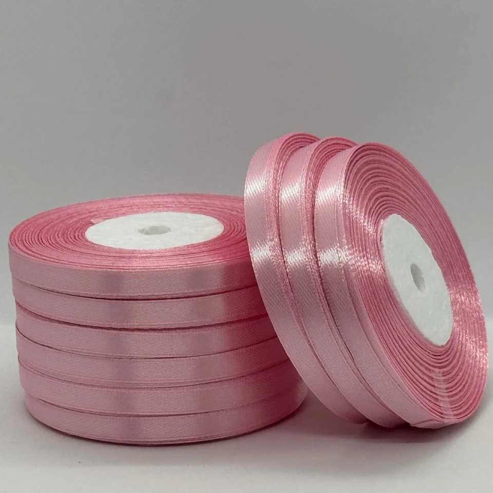 Атласная лента 0.6 см (33 м.), 135 лаванда рожева