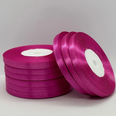 Атласная лента 0.6 см (33 м.), 95 фуксія