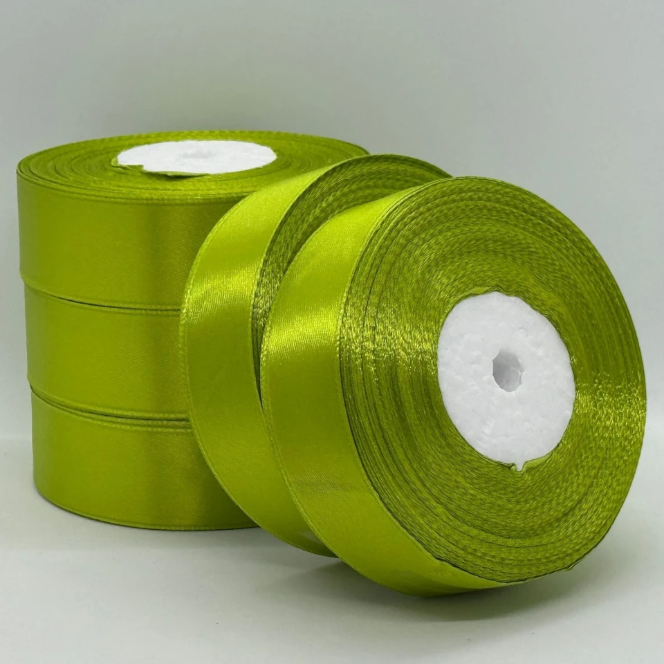 Атласная лента 2,5 см (33 м.), 184 олива