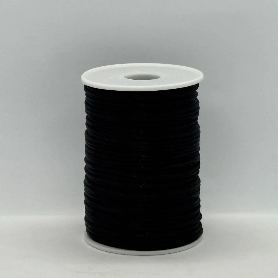 Шнур атласный корсетный 2.3 мм (100 ярдов/91,44 м.), 2 чорний