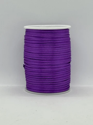Шнур атласный корсетный 2.3 мм (100 ярдов/91,44 м.), 71 темний фіолетовий