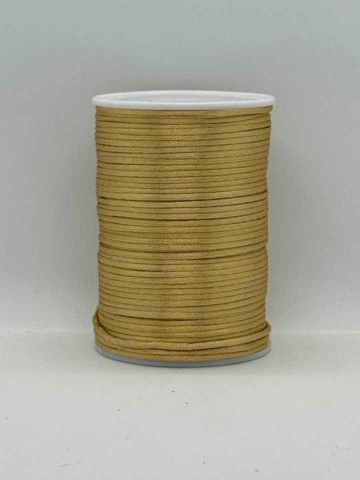 Шнур атласный корсетный 2.3 мм (100 ярдов/91,44 м.), 113 латунний